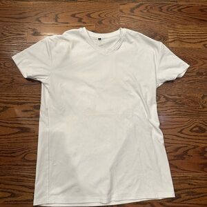 Rule of Thirds - White V-Neck Men's Shirt
